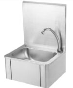 hand wash s/s sink automatic with back splash 40 cm*35 cm
