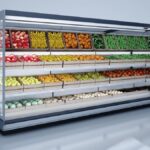 open chiller 2.5 m remote fruits and vegetables