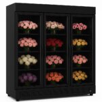 commercial floral display refrigerator – 3-door