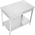 stainless steel working table 180 cm