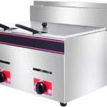 deep fryer gas double bowl