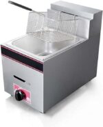 deep fryer gas single bowl