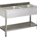 stainless steel sink double bowl 120*70