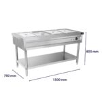 bainmary table  4 container