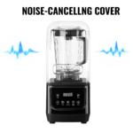 soundproof commercial blender, 2200 watt and 2 l high-speed professional blender for making smoothie, crushing ice, build-in pulse and 15-speeds - Image 2