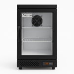 single glass door refrigerator