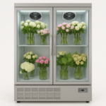 roses flower chiller 2 doors
