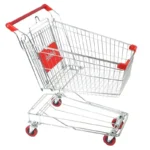 shopping trolley cart 150 liter chrome color - Image 3