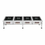 Gas Stove 4 Burner Commercial Heavy Duty Stainless Steel