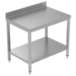 staless steel working table 80 cm with back splash