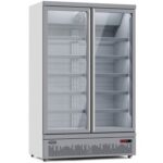 upright double door freezer full class