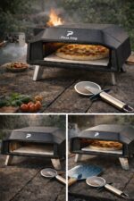 pizza king portable gas pizza oven with pizza stone, pizza peel & cutter - Image 2