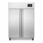 Double Door Chiller & Freezer Stainless Steel 2 in 1 Fan Cooling