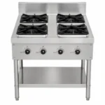 4 Burner Cooking Range Stainless Steel with Shelf