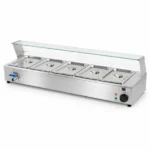 Bain-Marie Table Top 5 Container with Glass