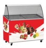 ice cream display freezer 7 bowl