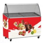 ice cream display freezer 5 bowl