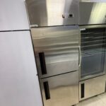 single door chiller stainless steel with fan