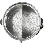 stainless steel commercial corn steamer 48l with compartment,teamer with glass lid - Image 4