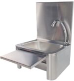 hand wash s/s sink automatic with back splash 40 cm*35 cm - Image 2