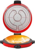 roti/tortilla/pizza bread maker with a viewing window, adjustable temperature control and non-stick heating plate 1800 w 30 cm - Image 3