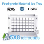 commercial ice maker 45kgs/24h, stainless steel ice machine with 15kgs ice storage capacity, free-standing under counter ice maker - Image 10