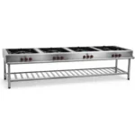 stand type cooking range – 4 burner gas (model gold)