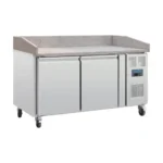 restaurant commercial pizza salad fruit display table top preparation counter fridge freezer cold salad bar chiller refrigerator 1.5 meter