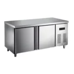 stainless steel table type chiller & freezer 2 in 1 fan cooling 150 cm