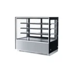 cake display chiller 150 cm square stainless steel