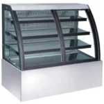 cake display chiller  90 cm curved front sliding glass