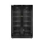 doubel door chiller 110 cm full glass