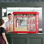 commercial food warmer – large popcorn machine / popcorn warming showcase