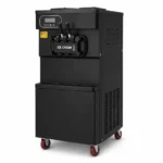 icekemo commercial soft ice cream machine – 3 nozzles, floor model (black)