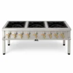 gas stove 3 burner commercial heavy duty stainless steel