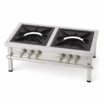 gas stove double commercial heavy duty stainless steel