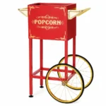 vintage popcorn trolley – red & gold design