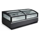 islandy freezer black – 4 side glass (2.5m x 85cm)