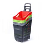 plastic shopping trolley 60 liters - Image 2