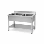 Double Bowl Stainless Steel Sink – 120×60 CM